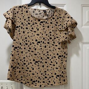 SHEIN.  Women’s size XS, animal print blouse.